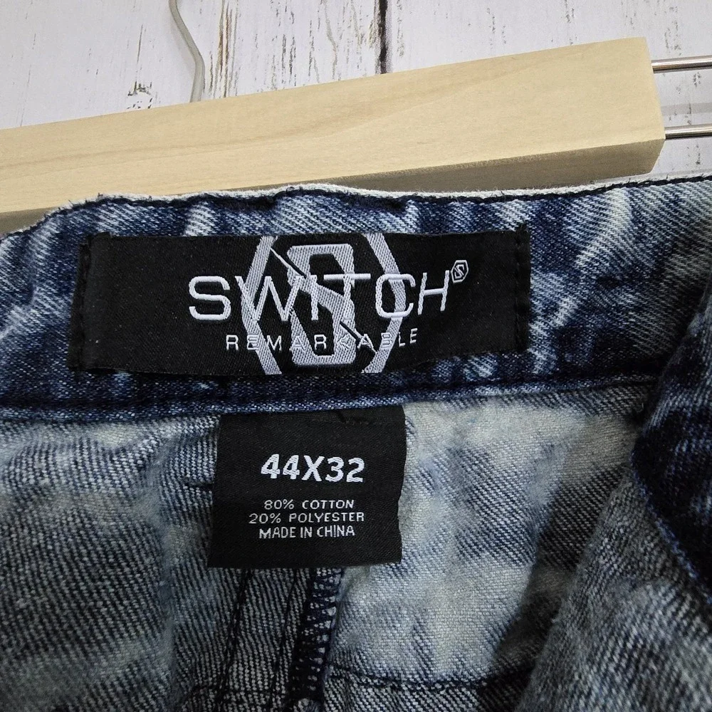 Switch Remarkable 44x32 Destroyed Patched Painted Stretch‎ Jeans